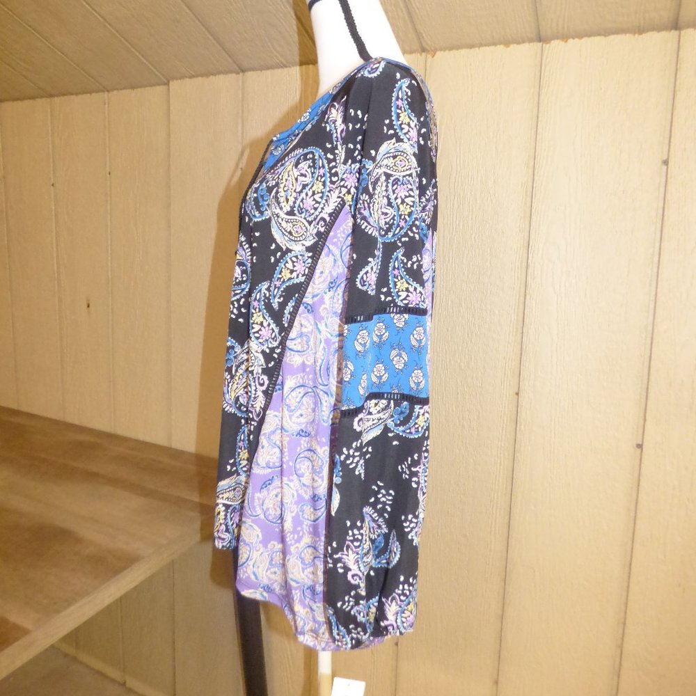 Style & Co Printed Split-Neck Top, - Picture 6 of 15